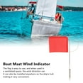 thumbnail image 4 of Wind Indicator Flag Monotypes Marine Mast Stainless Steel Red Boat Direction with Eye Catching Lightweight Prevention Yacht Socks Outside Heavy, 4 of 7