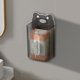 thumbnail image 4 of Caja de pañuelos de pared para baño, sin instalación de taladro, diseño de oso de plástico beige, 9.84x5.4x3.54in, 1 pieza, 4 of 6