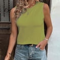 thumbnail image 2 of IROINNID Womens Summer Sexy Tank Tops Sleeveless Solid Color Light Loose Ventilation T-Shirt Spring Saving Clearance, 2 of 2