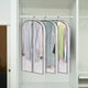 thumbnail image 4 of Bolsa para ropa para almacenamiento en armario y viaje | Funda para traje plegable de tela no tejida con ventana transparente | Protector transpirable para ropa colgada como trajes, vestidos, 4 of 6