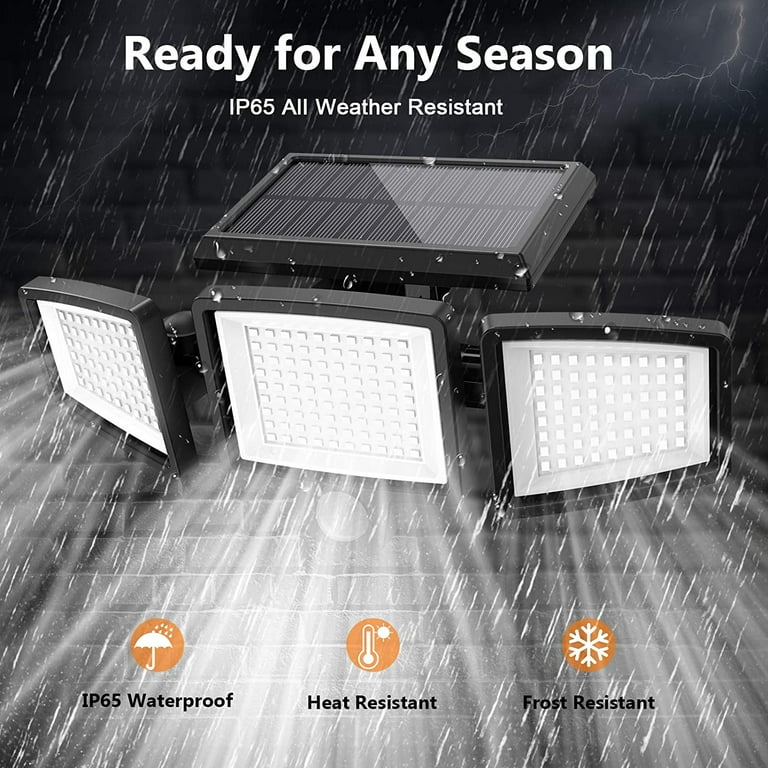 Control+Light Sensor+timer solar LED flood light