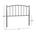 thumbnail image 3 of Hillsdale Warwick Farmhouse Metal Full/Queen Headboard in Bronze, 3 of 7