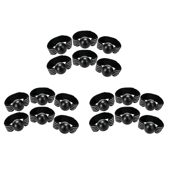 18PCS Football Catching Trainer Band, Rugby Football Catching Receiver Trainers, Volleyball Catching Training Hand Strap,18x Football Catching Trainer Band,Black&White