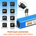 thumbnail image 4 of 14.4V Rechargeable Li-ion 6700mAh Sweeping Mopping Battery for Dreame D9,D9 Pro, D9 Max,D10,D10 Plus, L10 Pro, L10 Plus,, D10s, L10s RLS5-BL0, F9, Z10 Pro, RLS5-BL0, RVS5-WH0, RL55L-BL0, RLS5-WH0, 4 of 8