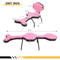 thumbnail image 4 of BestMassage Multifunctional Lazy Foldable Adjustable Sofa Chair Mermaid Chair,Pink, 4 of 7