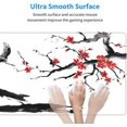 thumbnail image 3 of Japanese Cherry Blossom Mouse Pad, Waterproof Sakura Extended Large Gaming Mousepad Desktop, Big Long Non-slip Mouse Mat for Laptop, Keyboard, Computer for Decor Women Office, (White, XL 31.5*11.8 In), 3 of 5