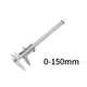 thumbnail image 5 of Calibrador Vernier, 150 mm/0,02 mm Calibrador Vernier analógico de acero inoxidable, herramienta micrométrica de alta precisión con medición de profundidad, I, 5 of 5