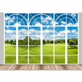 thumbnail image 4 of Idea4wall 6pcs Vies from French Window Peel and Stick Wallpaper Removable Wall Murals Large Wall Stickers for Home Decoration, 100"x24", 4 of 5