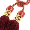 thumbnail image 3 of 2 piezas cortina tieback borlas colgantes bola accesorios decorativos ventana rojo Sunnimix Cortina Tieback Borlas Cuerda, 3 of 7