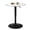 Set of 1-White, variant on Furniliving Modern Round Bar Table, Adjustable Height and 360° Swivel Pub Table, Cocktail Table with Black Metal Base for Bar, Dining Room, Kitchen,Cafe, Black
