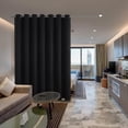 thumbnail image 4 of Cortinas Blackout Joydeco para puertas corredizas para patio, 100 x 275 cm, color negro, 4 of 7
