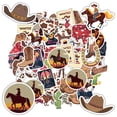 thumbnail image 4 of 35pcs Vintage Stickers Cowboy Graffiti Stickers Western Sticker Packs for Laptops Luggage Phones, 4 of 9