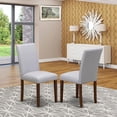 thumbnail image 2 of Sillas de comedor East West Furniture ABP8T05 Abbott Parson, acolchadas en tela de lino gris, juego de 2, 2 of 8