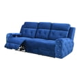 thumbnail image 2 of Global Furniture USA Jewel Embellished Blue Power Recline Sofa, 2 of 5