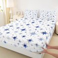 thumbnail image 5 of Homewish Stars Print Bed Sheets, Galaxy Theme Full Size Sheets, 4-Piece (1 Flat Sheet, 1 Fitted Sheet and 2 Pillowcases), 5 of 6