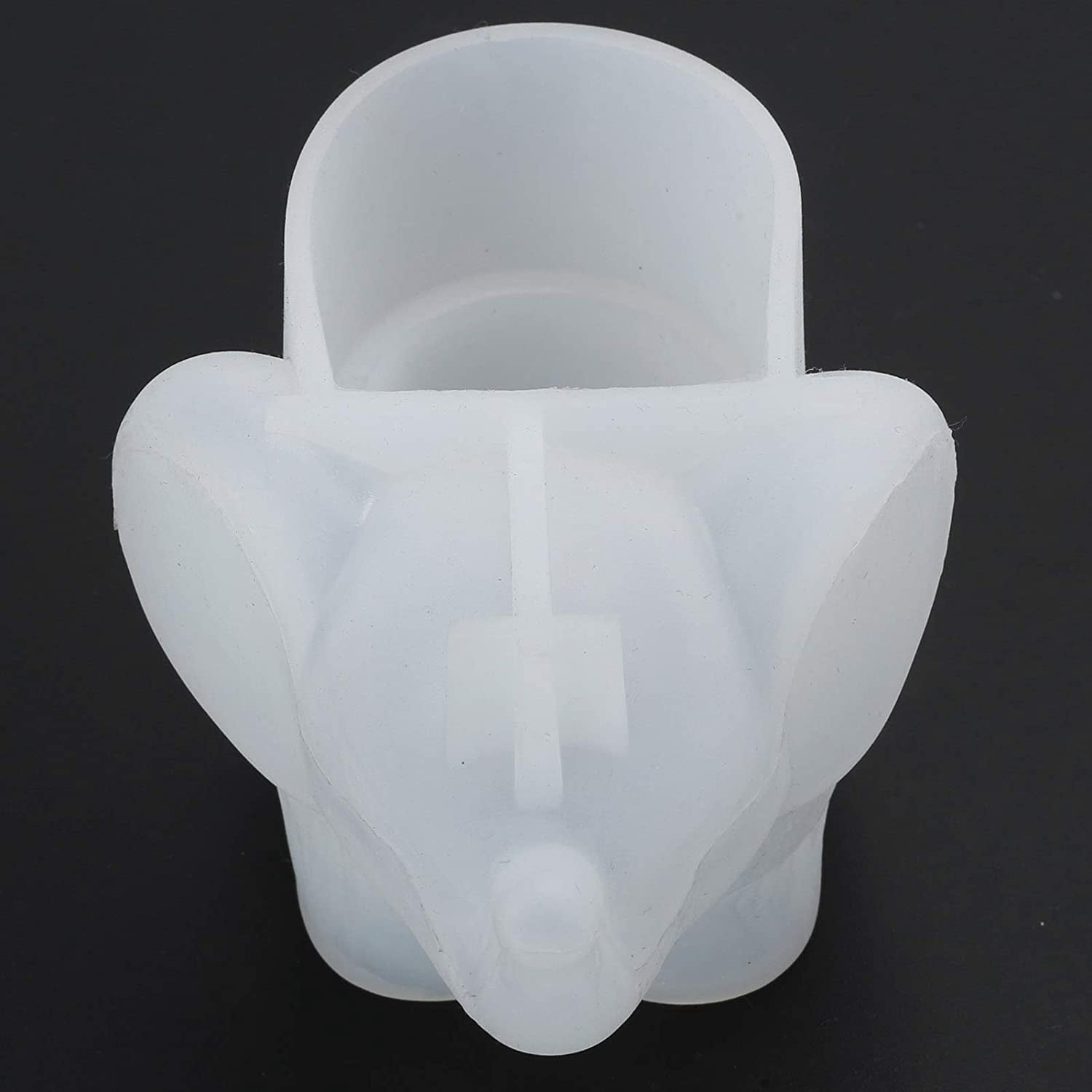 IULAVP Epoxy Mold, Elephant Shape Resin Mold Makeup Sponge Candle Holder Silicone Casting Mould DIY 3D Storage Decoration Ornament