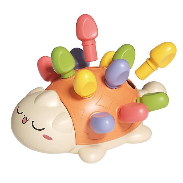 Juguete para niños pequeños, ejercicio para niños, reconoce los números de color en la espalda, los niños juegan y aprenden Feliz Sencillez
