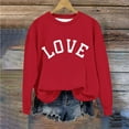 thumbnail image 7 of Bnwani Sweatshirt Girls Long Sleeve Sports Sweatshirt Cute Plain Letter Printed Pullover, 7 of 7