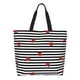 thumbnail image 1 of Fotbe Ladybugs on Black and White Striped Bolsa Tote Estética de Lona con Estampado para Mujer - Bolsa Reutilizable de Hombro Casual para Vacaciones, Compras, Trabajo y Gimnasio, 1 of 8
