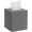 Grey, variant on Square Linen Tissue Box Cover - Stylish Cube Tissue Box Holder with Magnetic Bottom, Decorative Tissue Box for Vanity Toilet Tank Dresser Night Stand Table Countertop Office Car-Grey
