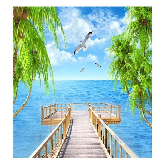 Esquirla Wall Hanging Tapestry Home Decorations For Living Room Bedroom Seascape Series - B B