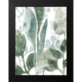 thumbnail image 2 of Vess, June Erica 12x14 Black Modern Framed Museum Art Print Titled - Aquatic Leaves III, 2 of 5