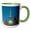 Green/White, variant on 3drose, Denmark. Copenhagen. Slotsholmen. Borsen, the Old Stock Exchange., 11oz Two-tone Green Mug