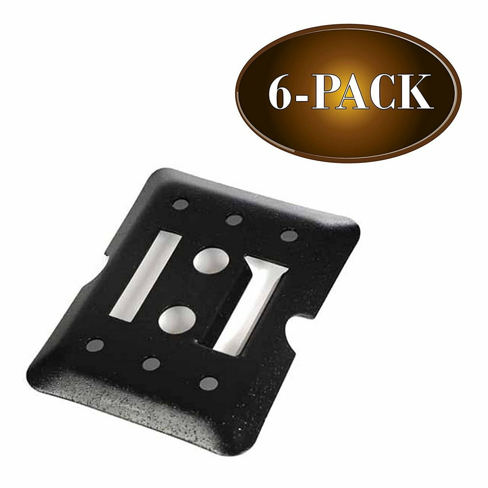 6 ETrack Tie Down Mini Trailer Plates 6" x 5", 2 Etrack Slots. Heavy