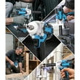 thumbnail image 2 of HOTREE Cordless Impact Wrench, 1/2 inch Brushless High Torque Impact Gun, 260 ft-lbs Max Torque, 3000 RPM, 2x 2.0Ah Batteries and Charge, 2 of 8