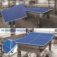 thumbnail image 4 of Table Tennis Table 9ft Blue Mid-Size Ping Pong Conversion Top Foldable & Portable Table Tennis Table Top for Indoor Games,Indoor Ping Pong Table, 4 of 12