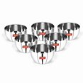 thumbnail image 1 of Sumeet Stainless Steel SoLid Apple Bowl - 220ml, 6 Pc, 1 of 4