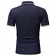 thumbnail image 3 of Camiseta de manga corta informal de moda de verano, camiseta ajustada con solapa superior para hombre Pompotops oipoqjl44679, 3 of 8