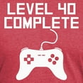 thumbnail image 3 of CafePress - Level 40 Complete 40Th Birthday Men's Deluxe T Shi - Mens Tri-blend T-Shirt, 3 of 4