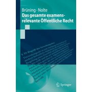 Springer-Lehrbuch Das Gesamte Examensrelevante Ãffentliche Recht, (Paperback)