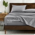 thumbnail image 4 of Bare Home 100% Organic Cotton Sheet Set - Sateen Weave, 4 of 7