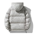 thumbnail image 6 of YueHuiYing Womens Hooded Quilted Jacket Mid-Length Padded Warm Winter Heavyweight Coat Outerwear, 6 of 6