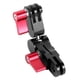 thumbnail image 1 of Adaptador de montaje de extensión para casco con rotación de 360°, soporte para teléfono con manillar mágico, Compatible con soporte para cámara GoPro (rojo), 80*30mm, 1 of 5