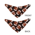 thumbnail image 6 of Goofa Brown Football On Black Pattern Pet Scarf Bandana - Adjustable and Comfortable,Dog Scarf Bib Kerchief Breedfor Dogs and Cats-, 6 of 8