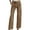 Brown, variant on Women's High Waisted Rhinestone Jeans, Straight Leg Stretch Denim Pants with Crystal Decor, Casual Baggy Trousers for Women, Comfortable Wide Leg Jeans Light Ashy