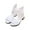 White, variant on Hinvhai Girls Low Heel Chunky Sandals Wedding Dress Pumps Shoes White 12 Years