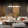thumbnail image 3 of Lampara Colgante Circular SKANDIGLOW Moderna Led Decoracion Ajustable Voltaje 100V-240V, 3 of 3