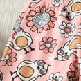 thumbnail image 5 of naisibaby Baby Girls Summer Casual Outfits, Printed Short Sleeve Flared Pants Cotton Suit White 18-24Months, 5 of 8