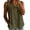 Army Green, variant on Womens Tank Top Peter Pan Collar Sleeveless Button Textured Casual Summer Cute Camisole Blouse