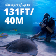 AKASO Brave 4 Pro 4K30FPS Action Camera - 131ft Waterproof Camera with Touch Screen Advanced EIS Remote Control 5X Zoom Underwater Camera Support External Mic