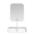 thumbnail image 2 of Danhjin The Mirror Folding Travel Mirror Lighted Makeup Mirror With LED 3 Color Light Modes, USB Rechargable, Portable, Thin, CompactVanity Mirror With Screen Dimmin, 2 of 9
