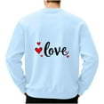 thumbnail image 6 of BVOFAR Mens Sweatshirt Love Graphic Long Sleeve Shirts No Hood Crewneck Pullover Loose Fit Holiday Tops for Valentines Day, 6 of 6