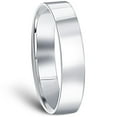 thumbnail image 2 of Pompeii 950 Platinum 5mm Flat Comfort Fit Wedding Band Ring (,), 2 of 4