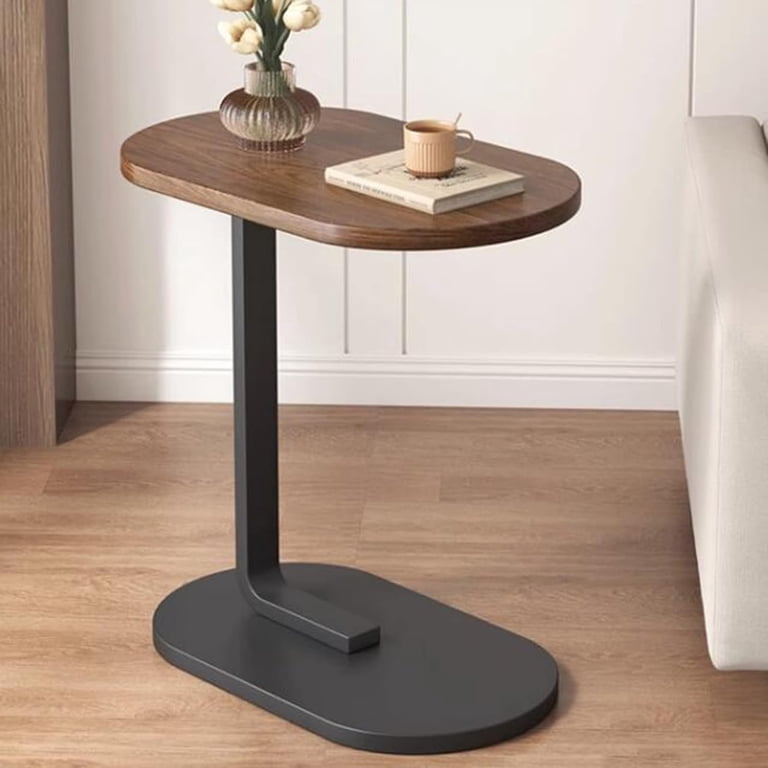 Susuzi, C Shaped Side Table, 24.5 Inch Height, Brown - Walmart.com