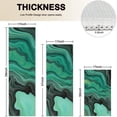 thumbnail image 4 of Green Marble Color Flow Pattern Kitchen Rugs Sets Of 3,Kitchen Runner Rugs Non Skid Washable,Decorative Kitchen Floor Mats for Kitchen,Sink,Laundry,17"x30"+ 17"x47" + 17"x59", 4 of 6