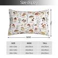 thumbnail image 2 of Fotbe Mushrooms And Butterflies Funda de Almohada Decorativa Estilo Occidental, Lujo en Algodón, Fundas para Almohadas King, Cojín Estampado para Decoración del Hogar-16"x24", 2 of 6